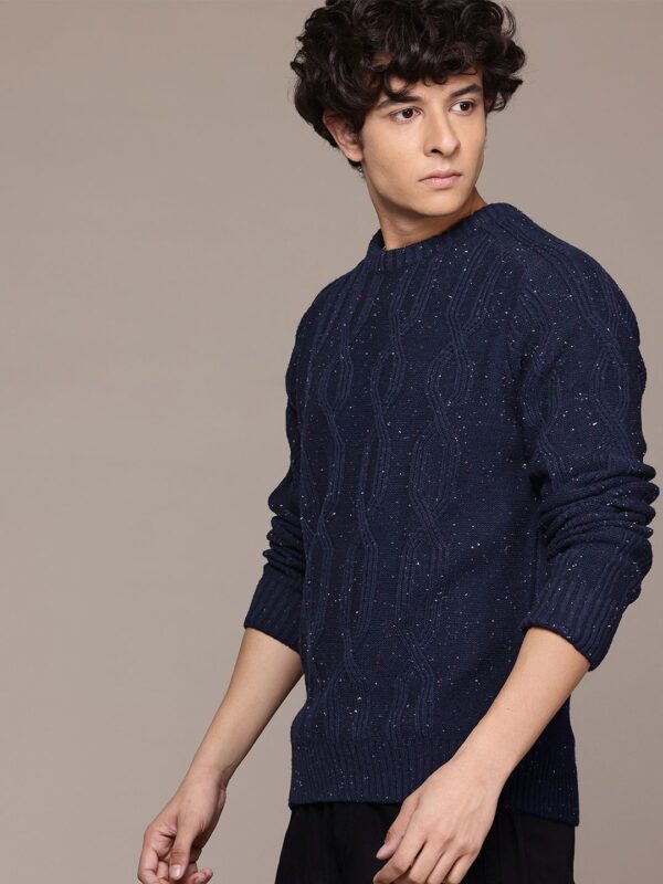 The Lifestyle Co. Speckled Cable Knit Pullover