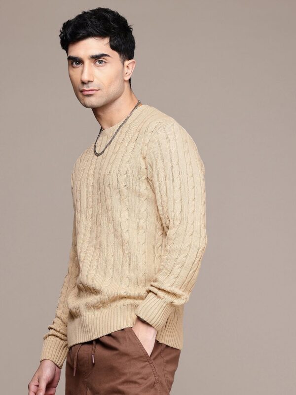 The Lifestyle Co. Men Cable Knit Pullover