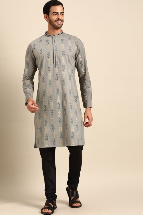 Ethnic Motifs Printed Kurta with Churidar