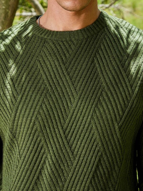 Men Cable Knit Pullover Sweaters - Image 3