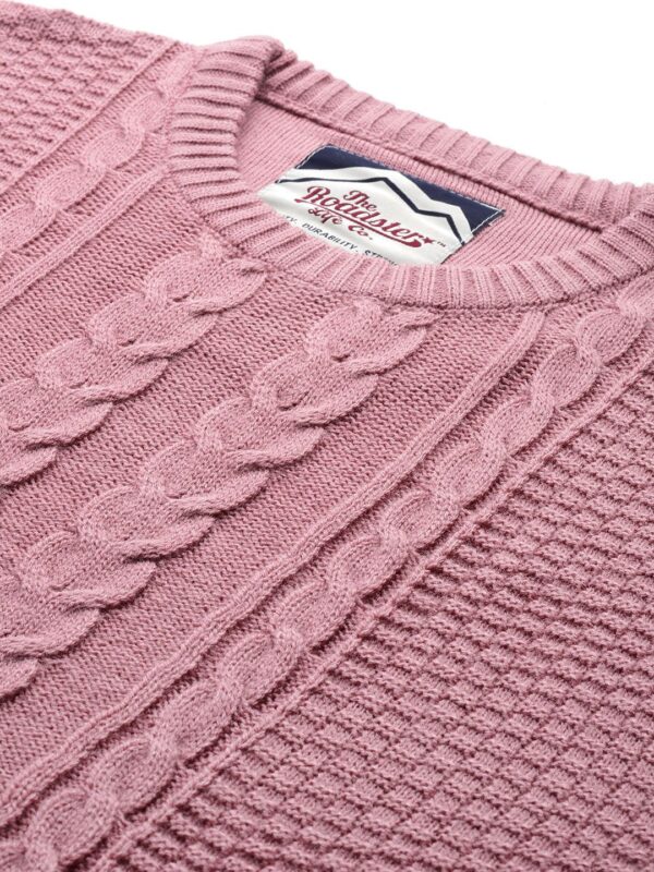 Men Cable Knit Pullover - Image 2