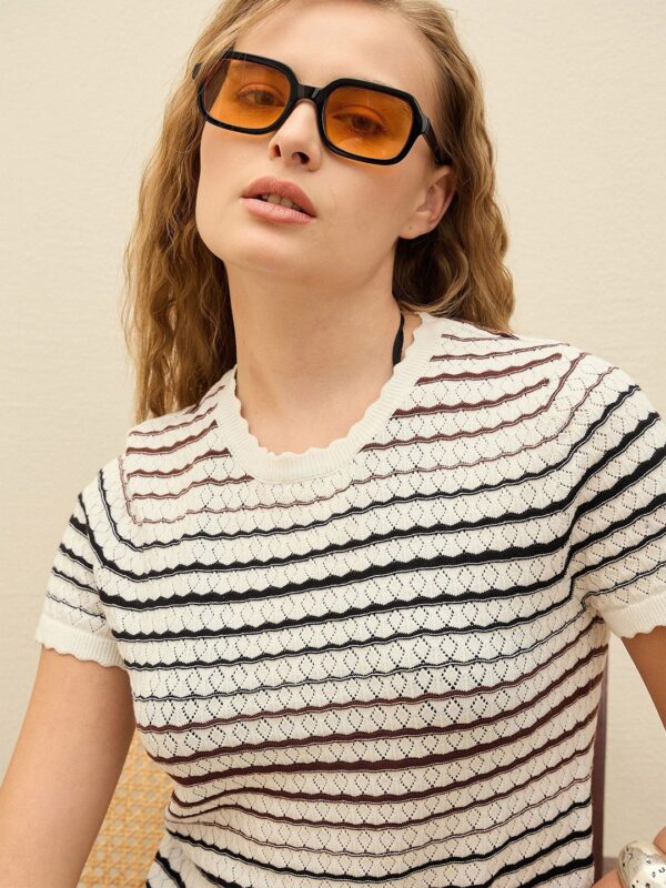 Crochet Stripes Top - Image 2