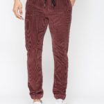 Men Striped Mid Rise Jogger