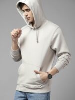 Roadster Men Solid Hooded Sweatshirt - Image 3