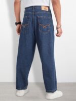 The Life Co. Men Skater Fit Mid-Rise Light Fade Pure Cotton Jeans - Image 3