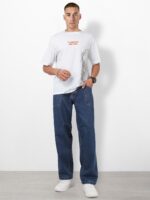 The Life Co. Men Skater Fit Mid-Rise Light Fade Pure Cotton Jeans - Image 4